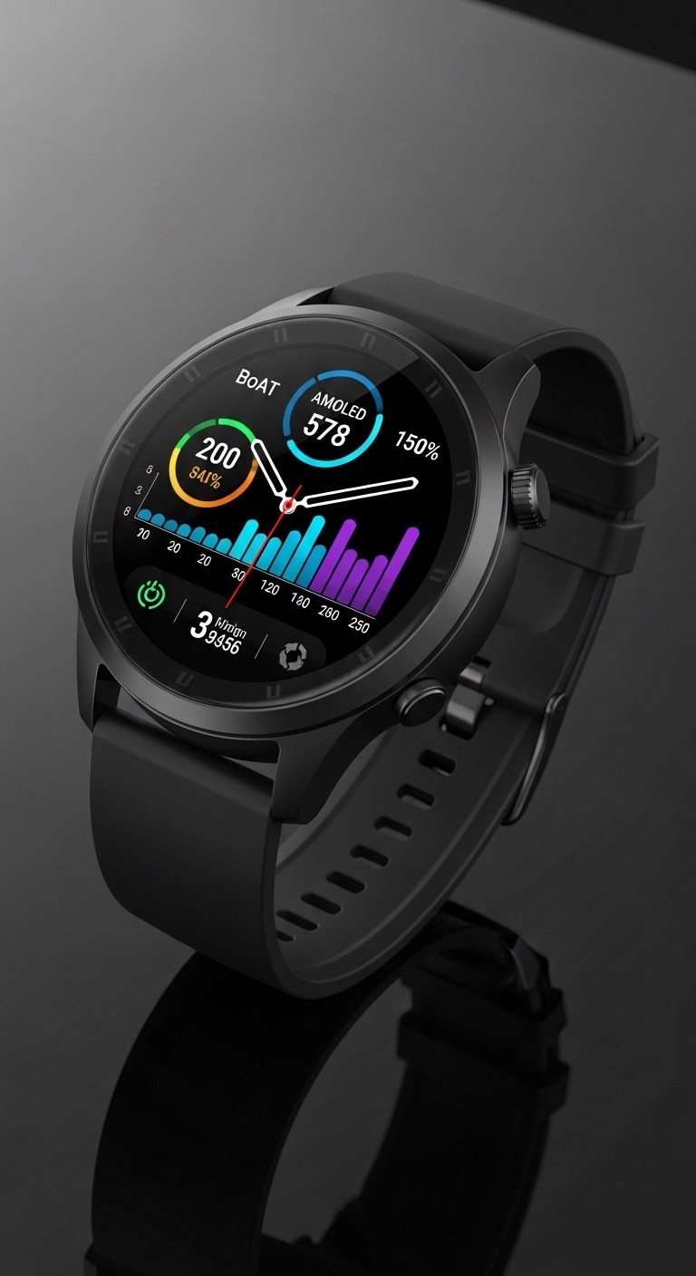boAt Apex AMOLED Smartwatch – Advanced Fitness & Health Tracker